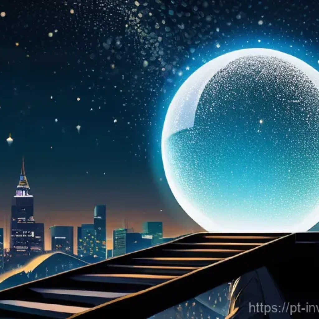장기 복리 투자에 유용한 소프트웨어 - **Prompt:** A vibrant and dynamic illustration depicting the "snowball effect" of compound interest....