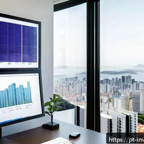 복리 투자와 펀드 선택 전략 - A detailed, realistic financial advisor&rsquo;s office scene in Brazil, featuring a diverse middle-aged Br...